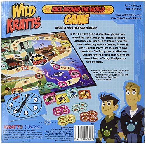 Wild Kratts Race Around the World juego de mesa 5" miniatura 3