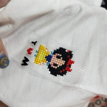 Toile Soluble Aida 14 Points - 30x22cm - Pour Broderie Sur Tissu, Coussins Ou Vêtements - Blanc