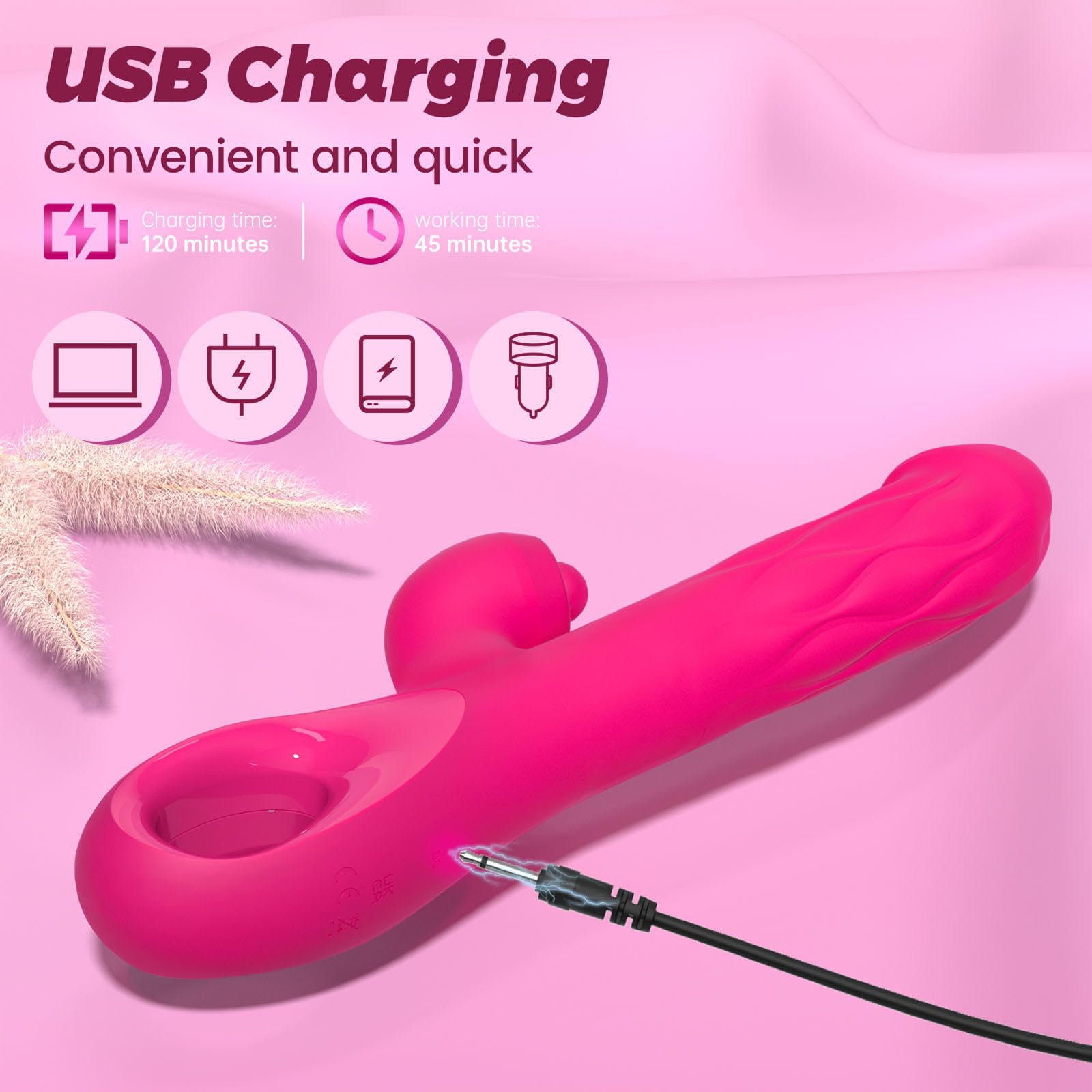 Vibratore G Spot Erotica Dildo Stimolatore Clitorideo può stimolare il punto G, Vibratoreper Stimolatore Clitoride Femminile Dildo