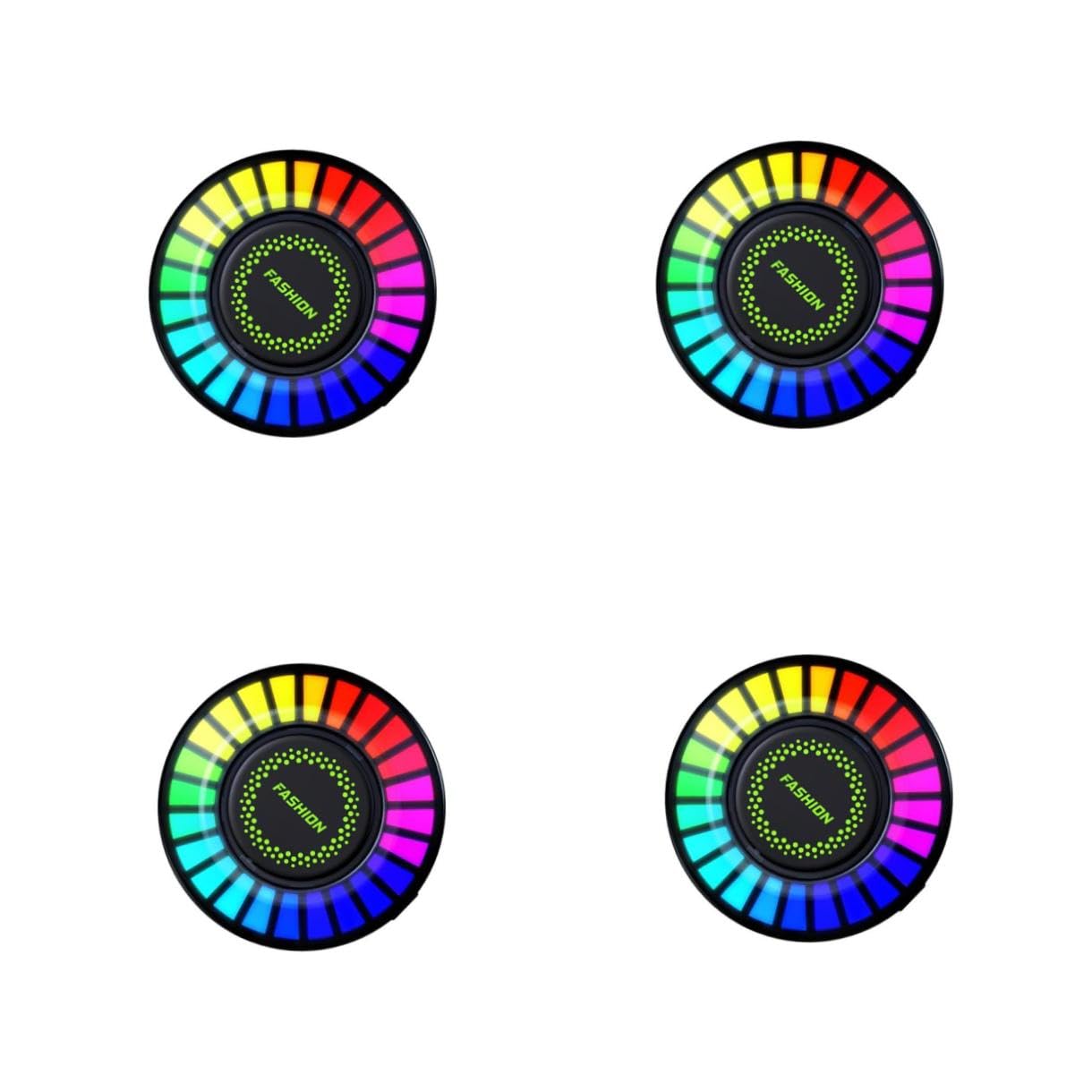 Gatuida 4pièces Diffuseur De Parfum Auto avec LED RGB Éclairage Ambiance Et Aromathérapie Accessoire De Décoration Intérieure pour Voiture
