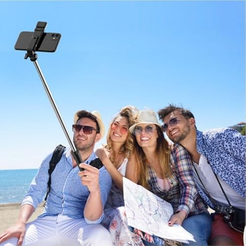 Bastão de Selfie Bluetooth Sem Fio com Tripé Integrado e Luz LED Ajustável Com Controle Remoto - Ace