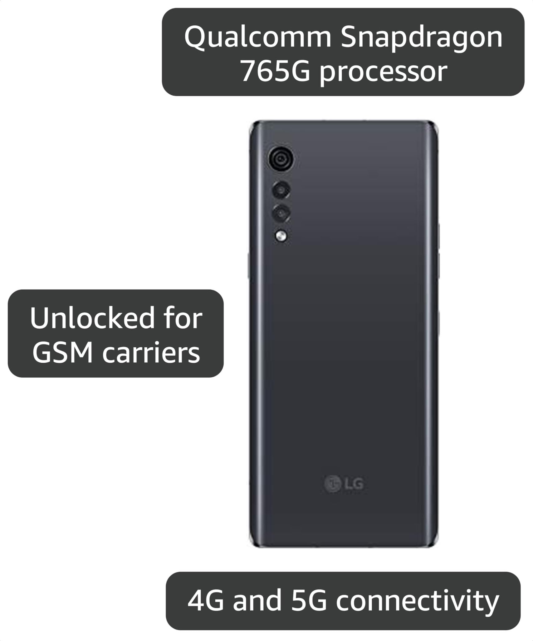 Amazon.com: LG Velvet 5G US Model LMG900UM1A ATT Unlocked 6GB