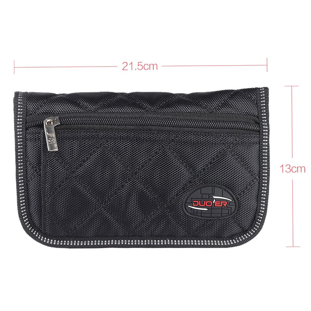Pochette pour embouchure de trompette avec 4 compartiments souples Noir