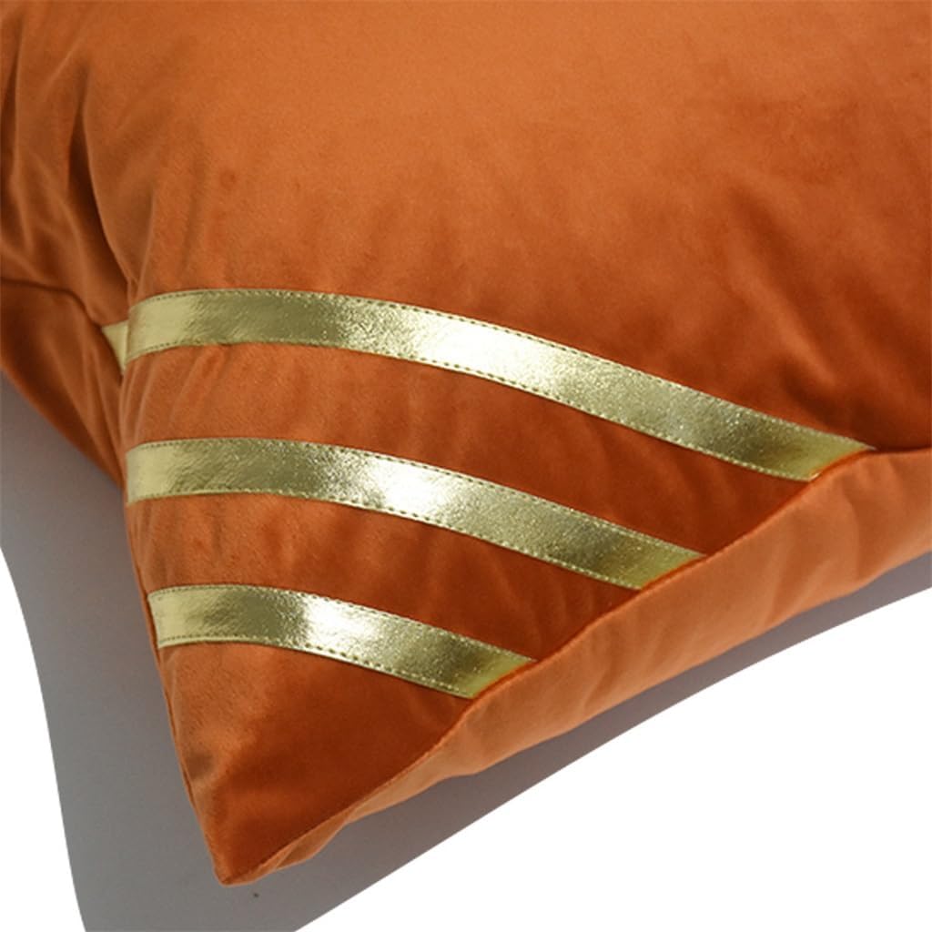 HBJWOV Oran Gold Model Room Square Pillow Case Hotel Exhibition Hall Place Sofa Against The Bag