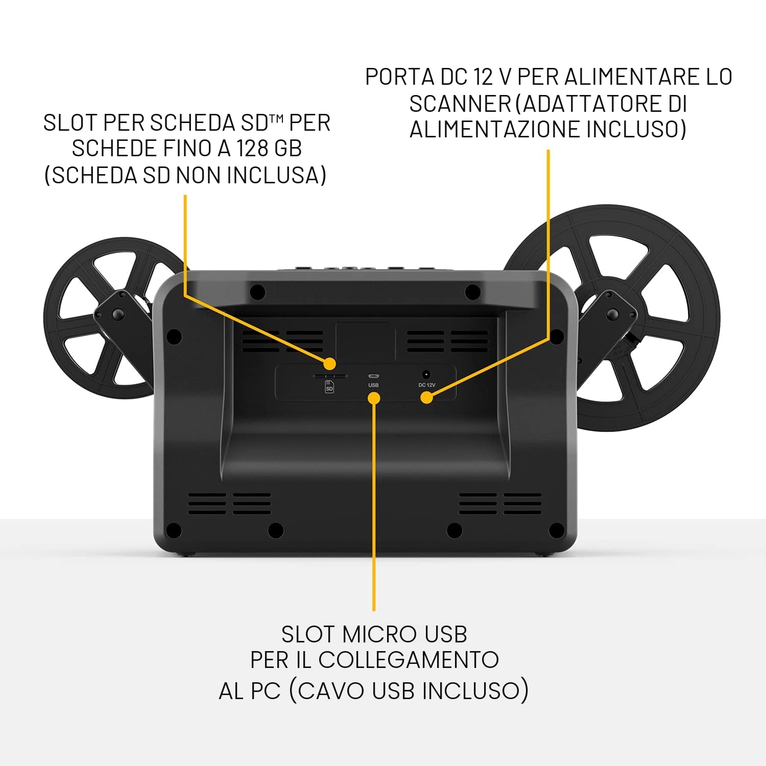 KODAK REELS & Super 8 Films Digitizer Converter 5" Scanner Pellicola MP4 SD