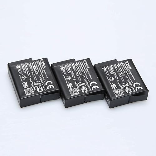 Miniatura 4 de AOPULY Hero 8 7 6 5 paquete de 3 baterías de repuesto de 1680 mAh y cargador de batería LCD rápido de doble canal para Go Pro Gopro Hero 5 6 7 8