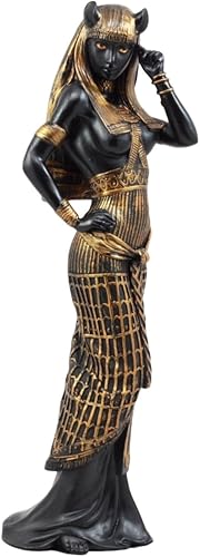 Ebros Gift Diosa egipcia Bastet Gato en forma humana sensual, figura de 10.75 pulgadas de alto, deidad Ubasti, patrón de protección, salud, hogar y