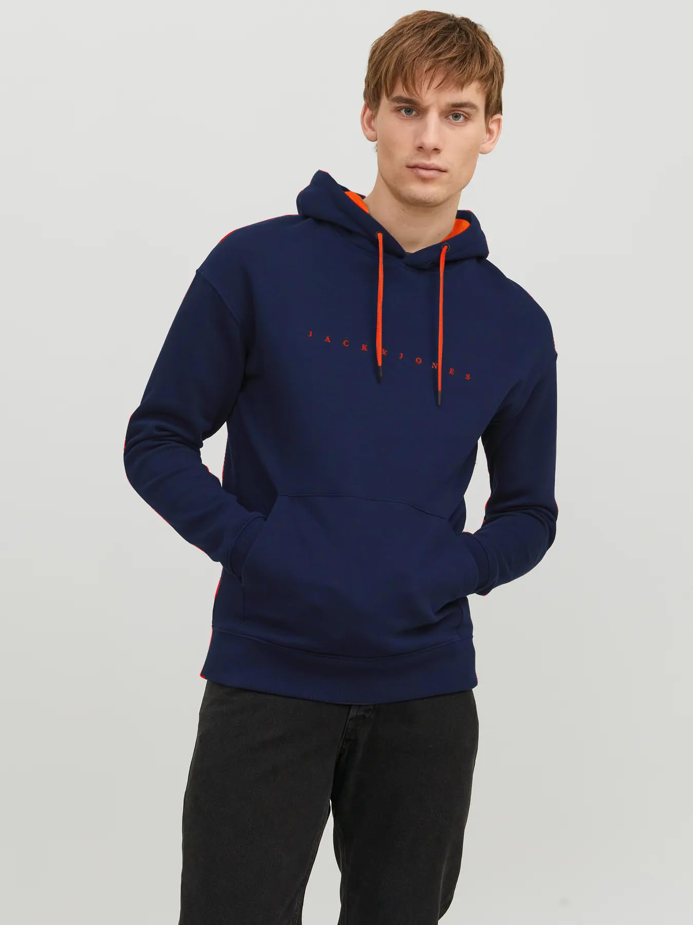 Jack & Jones Sweat Hood Jjestar JJ Sudadera con Capucha Noos Pls para Hombre