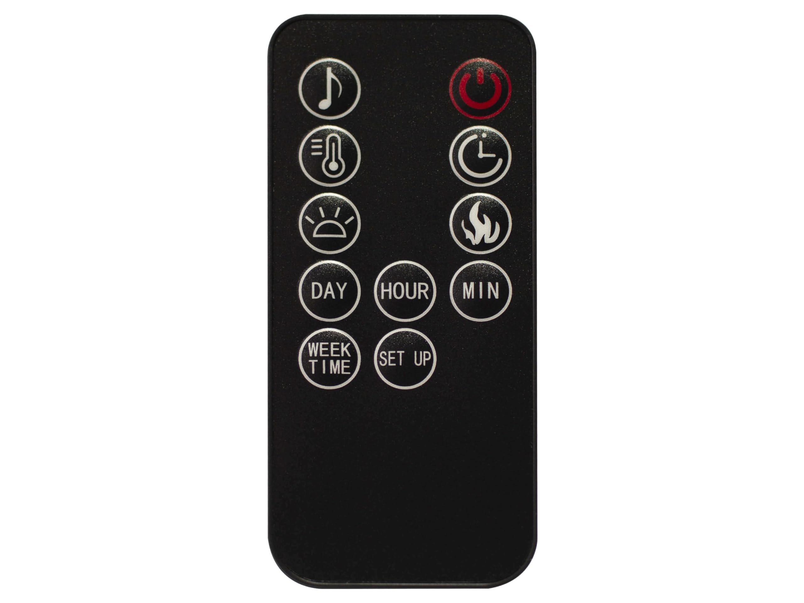 Camino Elettrico AF27WR Multicolore, Riscaldamento 900/1800 W, Effetto Fiamma 3D, Illuminazione LED, Telecomando, Timer, Termostato, Nero