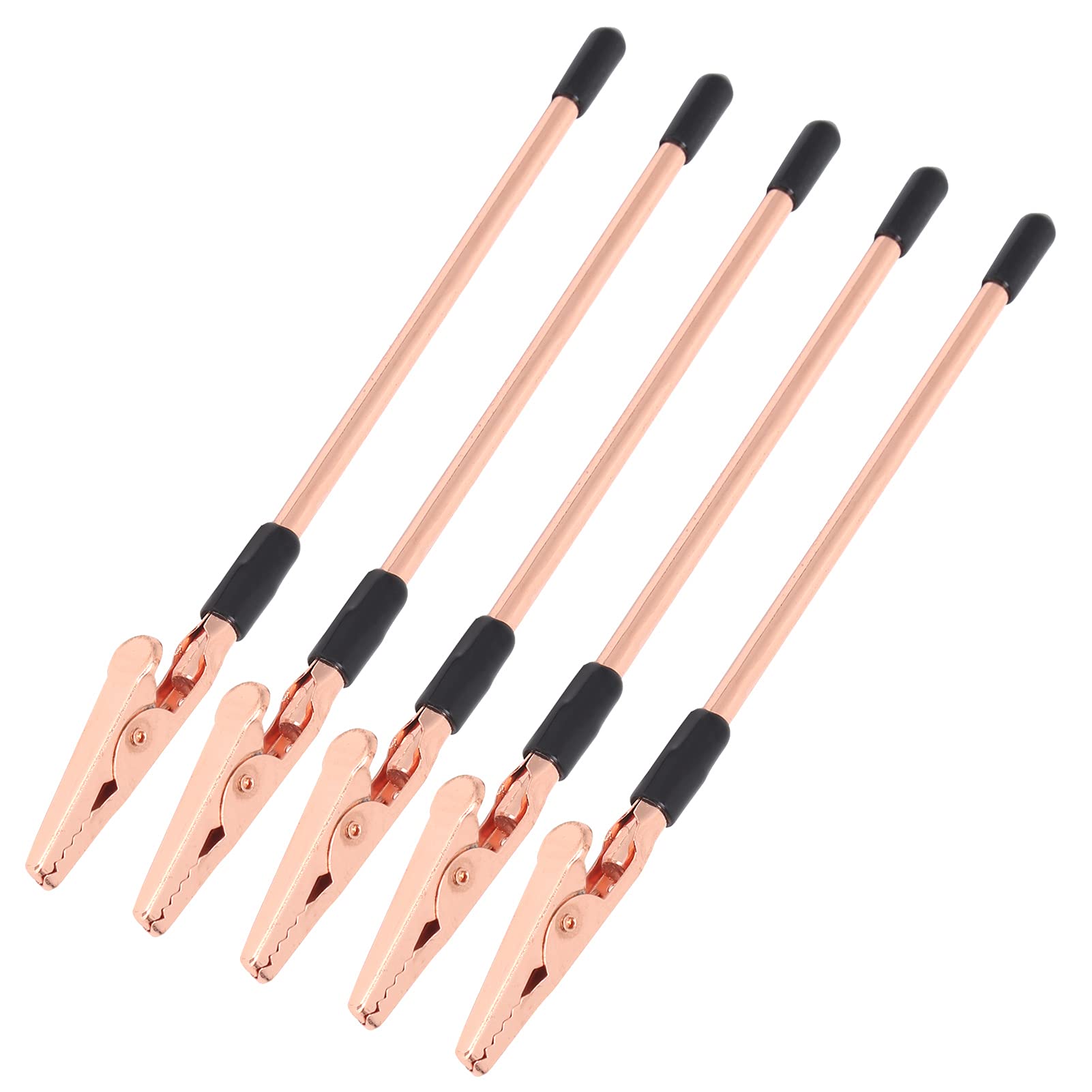 RIZGHWOY Cayman Metal ClampSuporter 155 Mm Clips Roségolden Oxide for Images, 5, Ideal for Use for Home Office