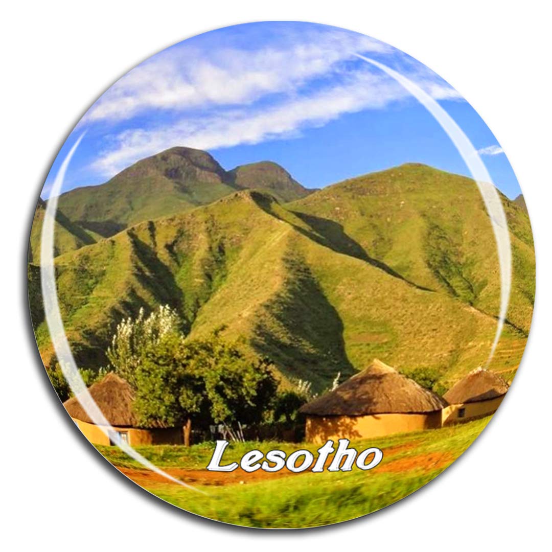 Weekino Lesotho Fridge Magnet 3D Crystal Glass Tourist City Travel Souvenir Collection Gift Strong Refrigerator Sticker