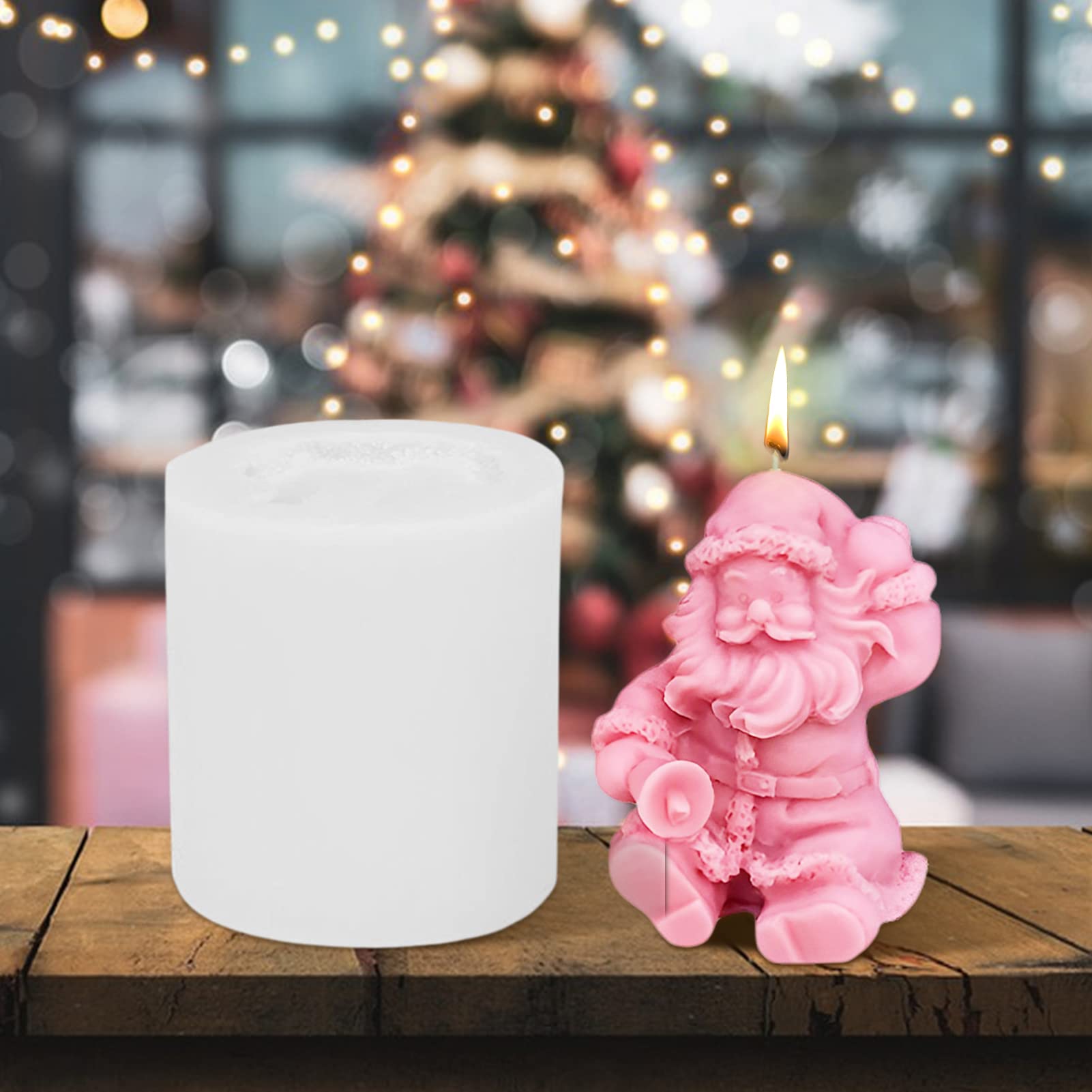 Amazon.co.jp: シリコンモールド クリスマス 坐るサンタクロース