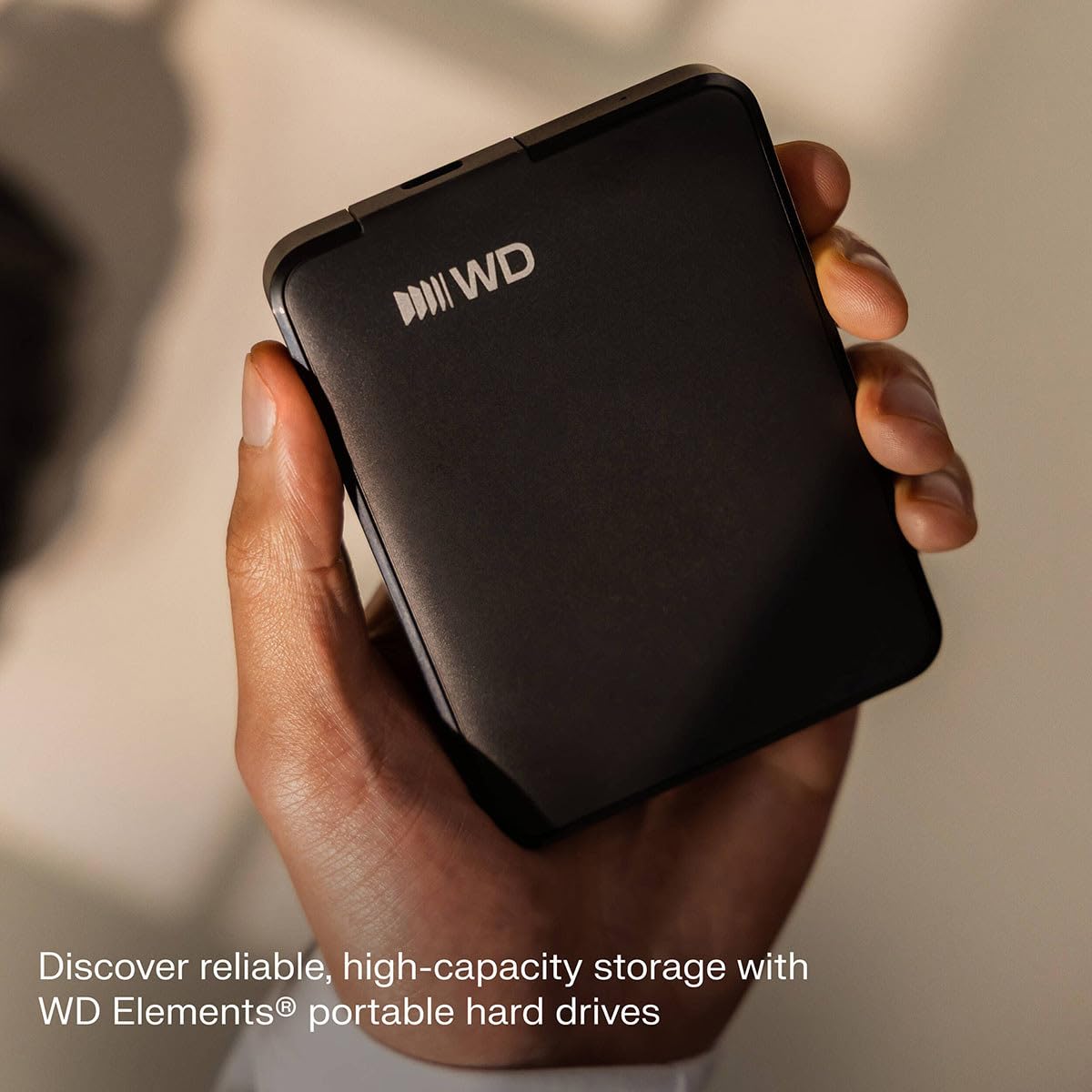 WD 6 to Elements Disque Dur Portable avec connectivité USB-C, Noir Graphite