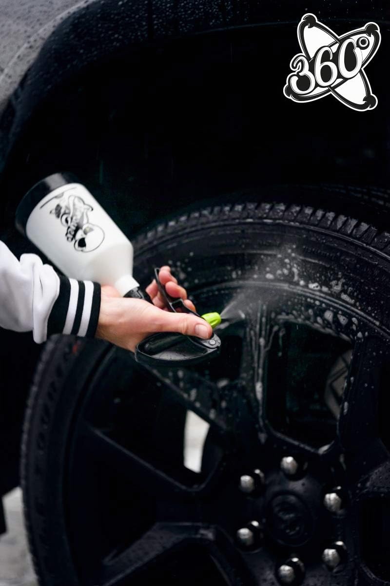 Nuke Guys Koch Chemie Foam Set: KochChemie GreenStar Universalreiniger + KochChemie Gentle Snow Foam + Nuke Guys Sprayer 0,5L + Foamer 2L + 4 Mikrofasertücher + Messbecher