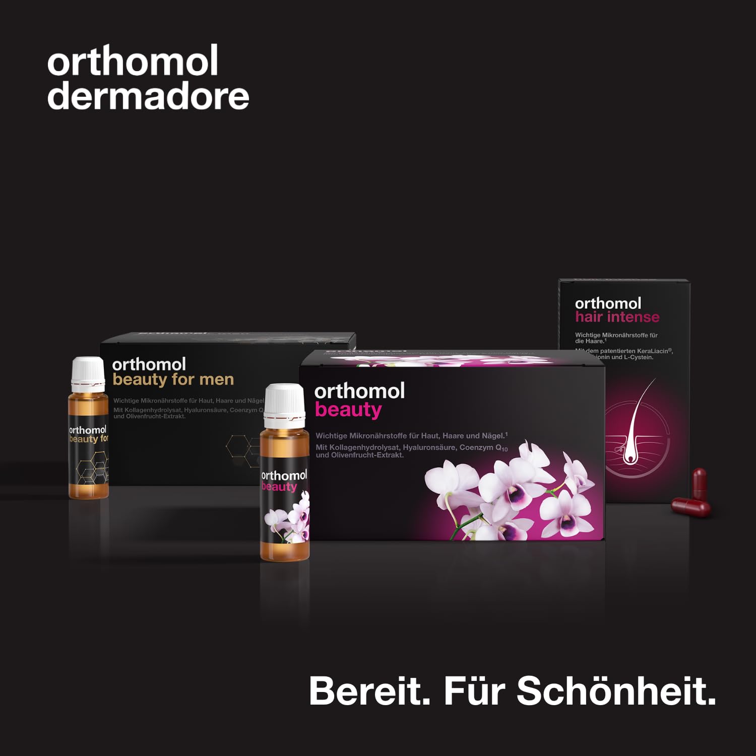 Orthomol Hair Intense - Mikronährstoffe für schönes Haar - mit Biotin, Kupfer und Zink - 60 Kapseln à 30 x Tagesportionen