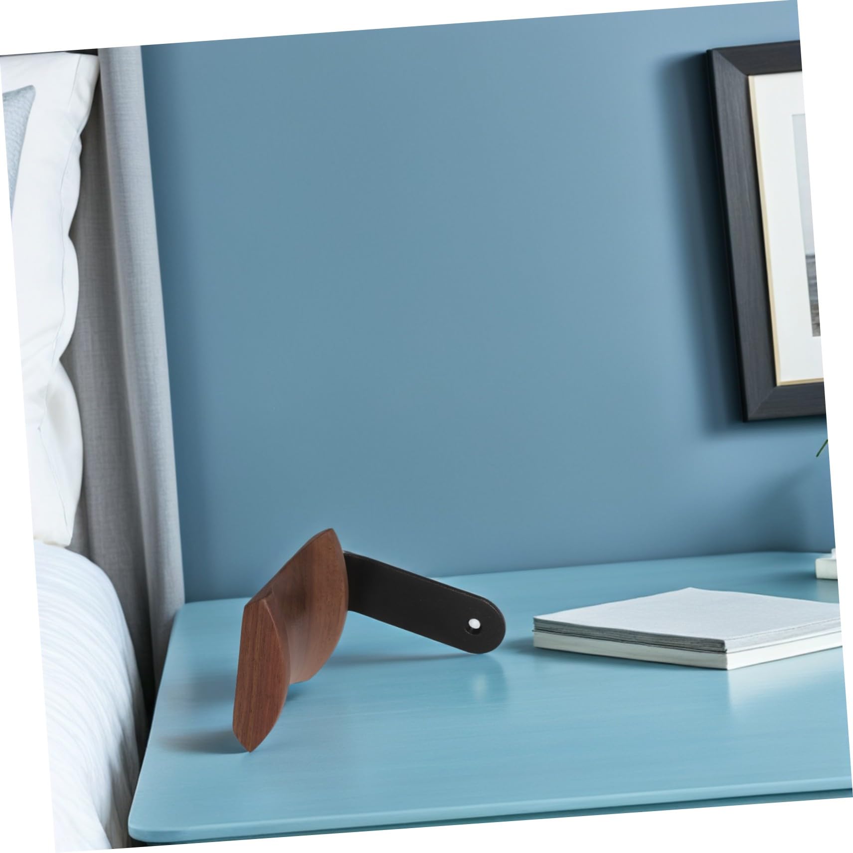 Holz Headphone Wall Mount Wandhalterung Kopfhörerhalter für Gaming Büro Platzsparender Headset Hanger Organizer für Übersichtliche Schreibtischräume