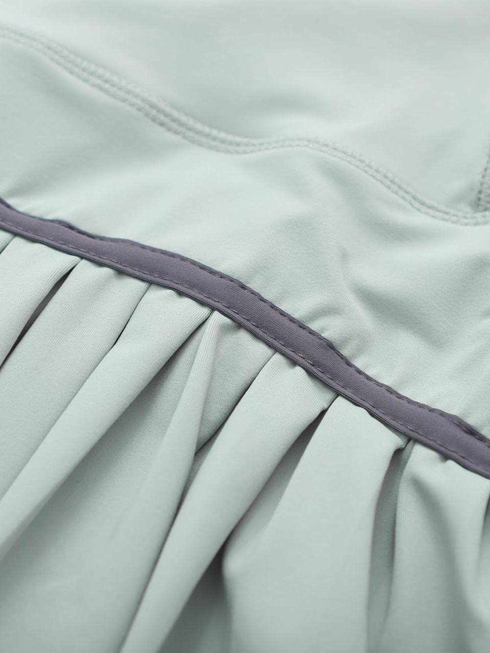 Röcke Damen,Damen-Minirock, Schwarz, Elastisch, Hohe Taille, Spleißen, Faltenrock, Schmal, A-Linie, Mit Rüschen, Einfarbig, Sport, Yoga, Kurzer Rock Für Mädchen, Damen, M