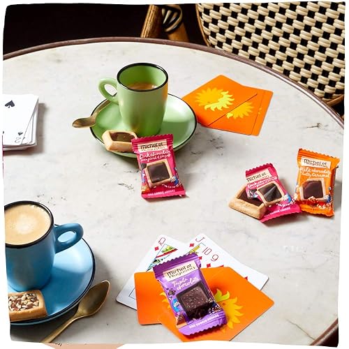 Miniatura 5 de Michel et Augustin Mini galletas cuadradas de chocolate gourmet  Galletas de mantequilla pura de chocolate negro y sal marina  180 galletas europeas