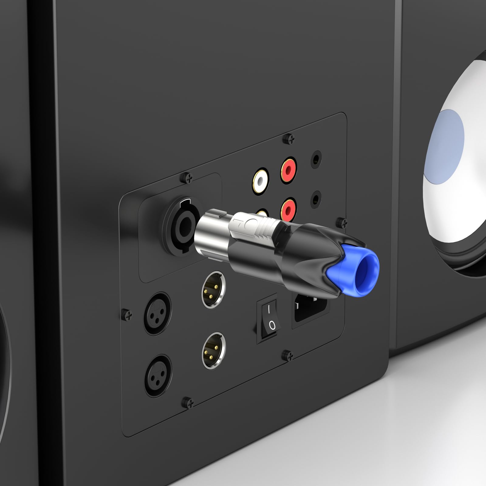 GCTBL 10Pack Connettore Speakon 4 Poli NL4FX Connettori Audio per Casse, Powercon Connector Cavo per Altoparlante Spinotto Casse NL4FC NL2FC Twist Lock