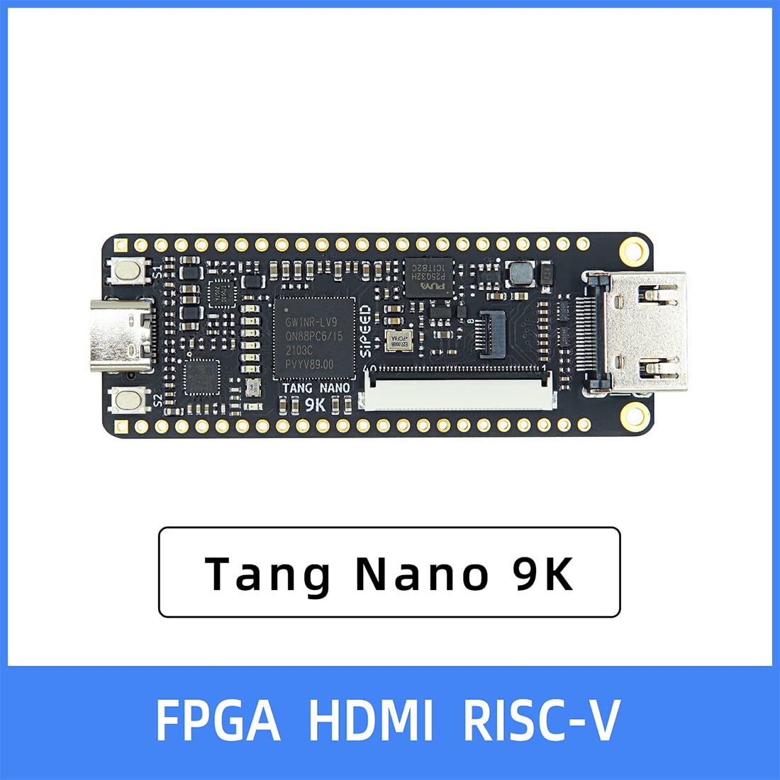 Scheda di rimozione Tang Nano 9K FPGA GW1NR-9 RISC-V compatibile
