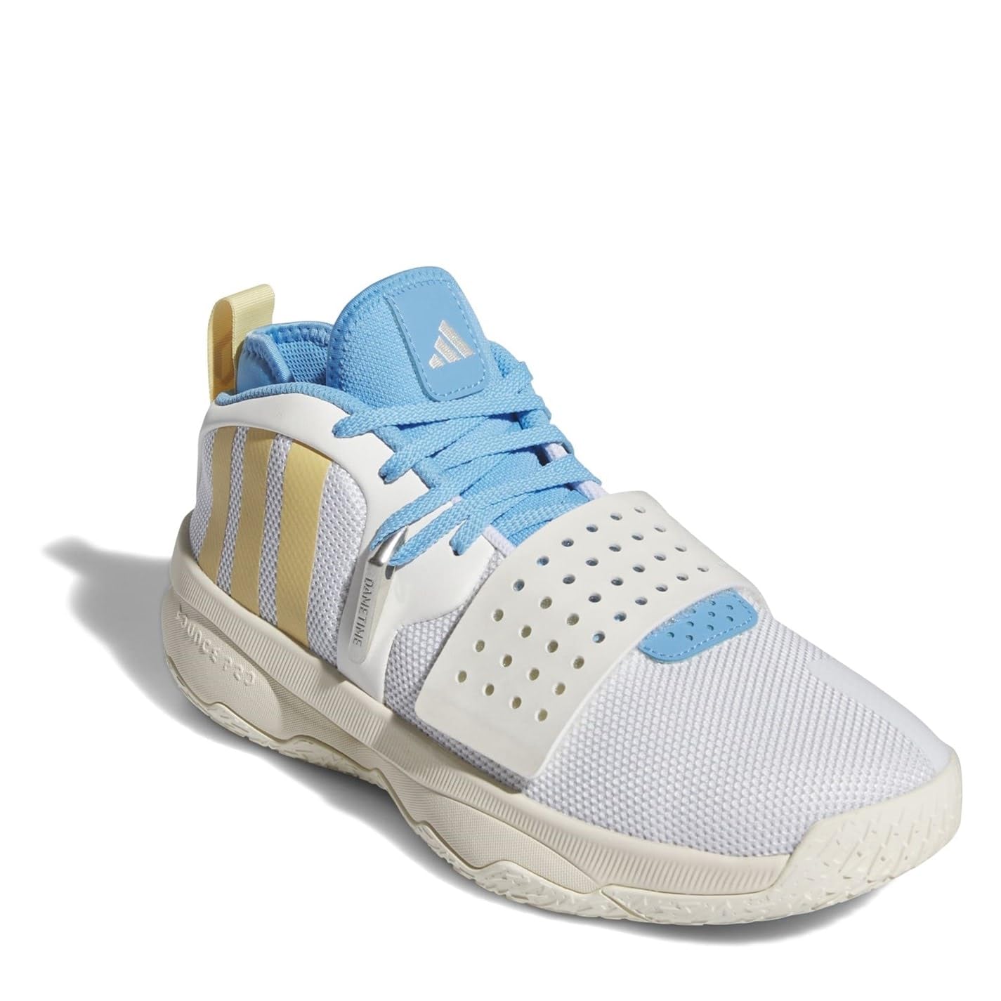 adidas Zapatillas de Baloncesto Blancas/Amarillo/Azul Hombre Señora 8