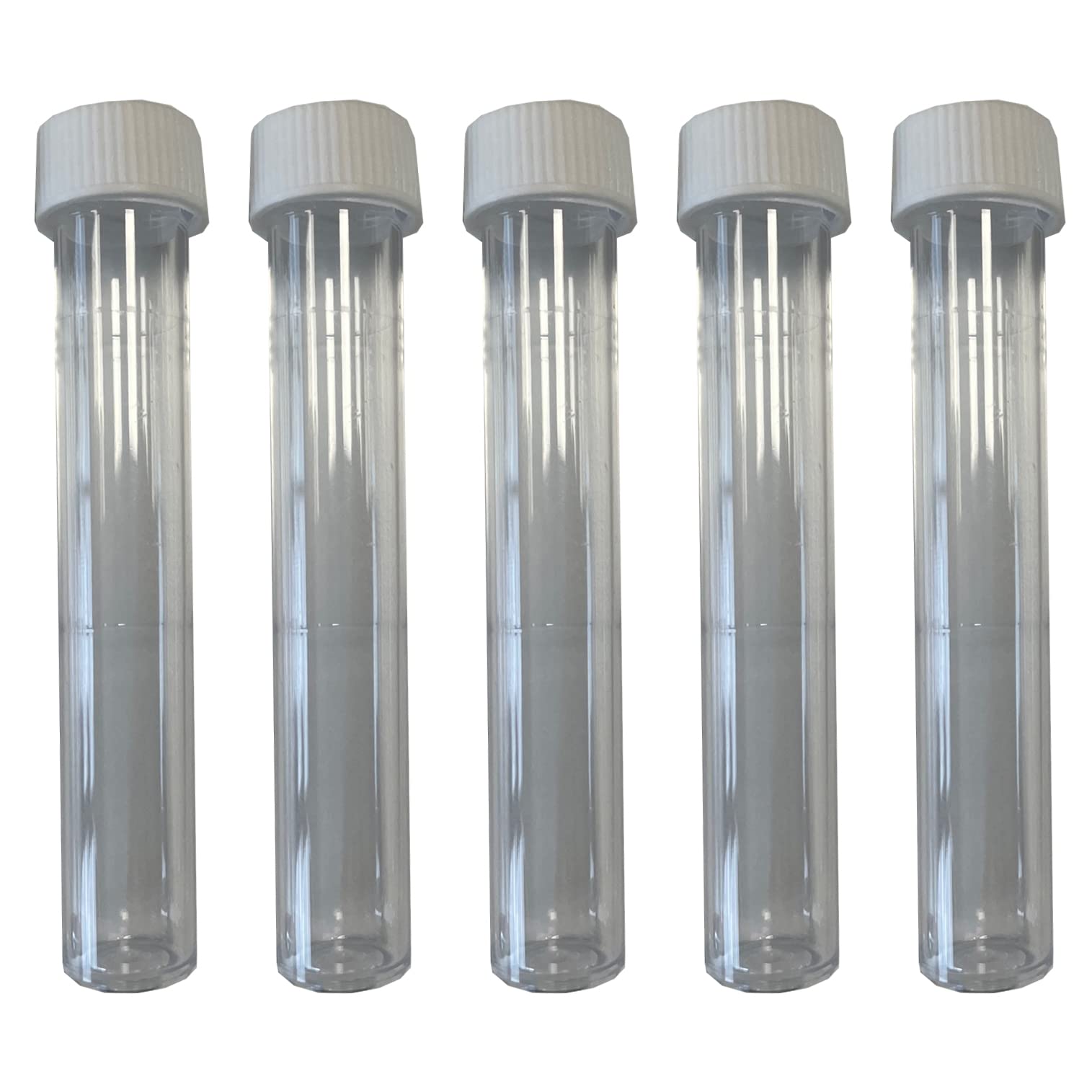 NT Labs 15ml Test Tubes x5 with Leak-Proof Screw Caps, Ideal for Aquarium Water Test Kits