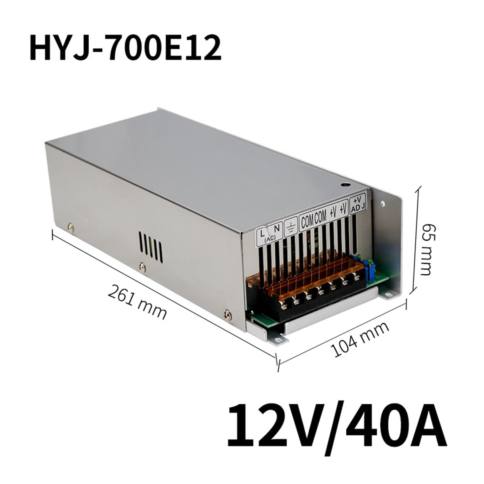 Schaltnetzteil, 60w-1000w Einstellbare Schalt Netzteil 220 Zu 24V12V60V110V DC Spannung Regler 150W300W, für CCTV, LED-Lichtstreifen, Radio(HYJ-700E12)