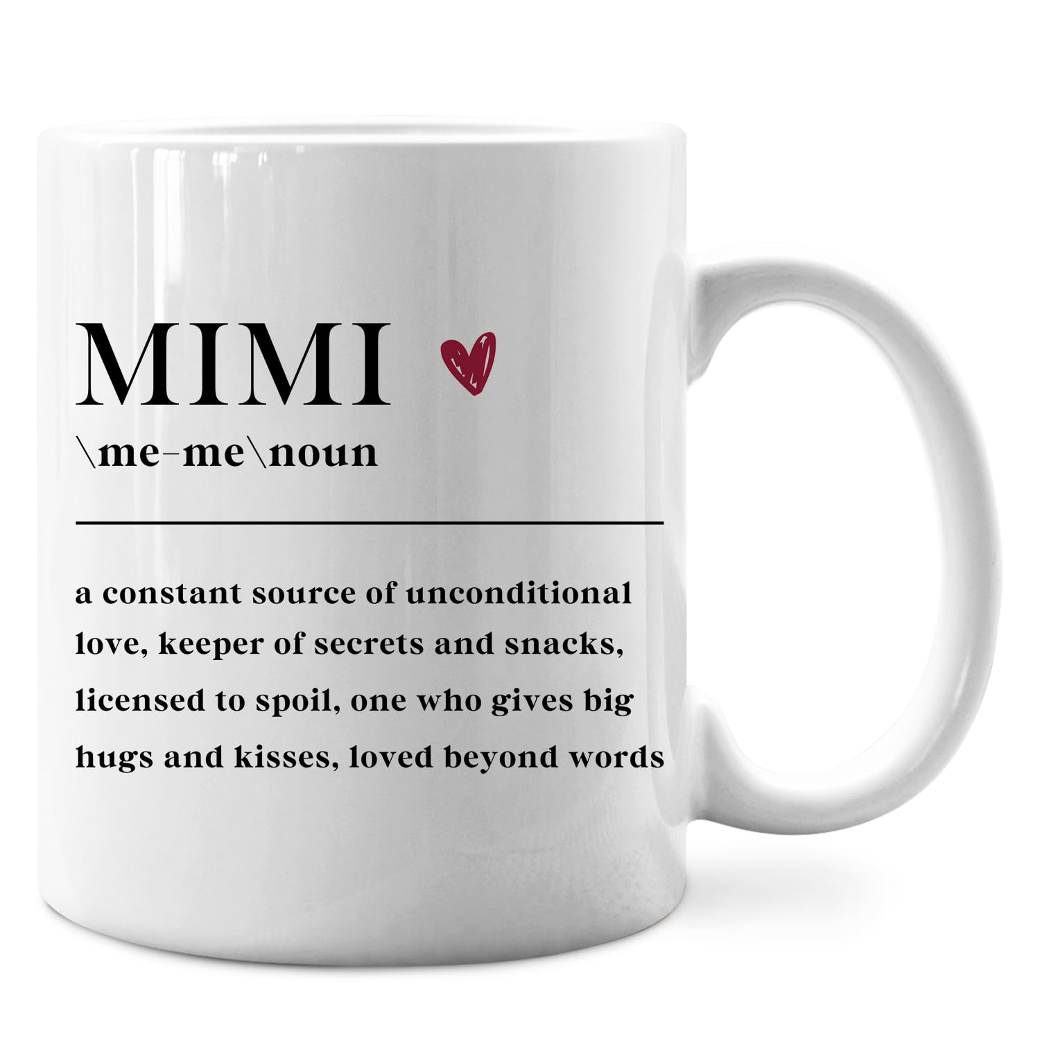 IWXYI Grandma Mimi Definition Mug - Ceramic Coffee Cup, 11 Ounce