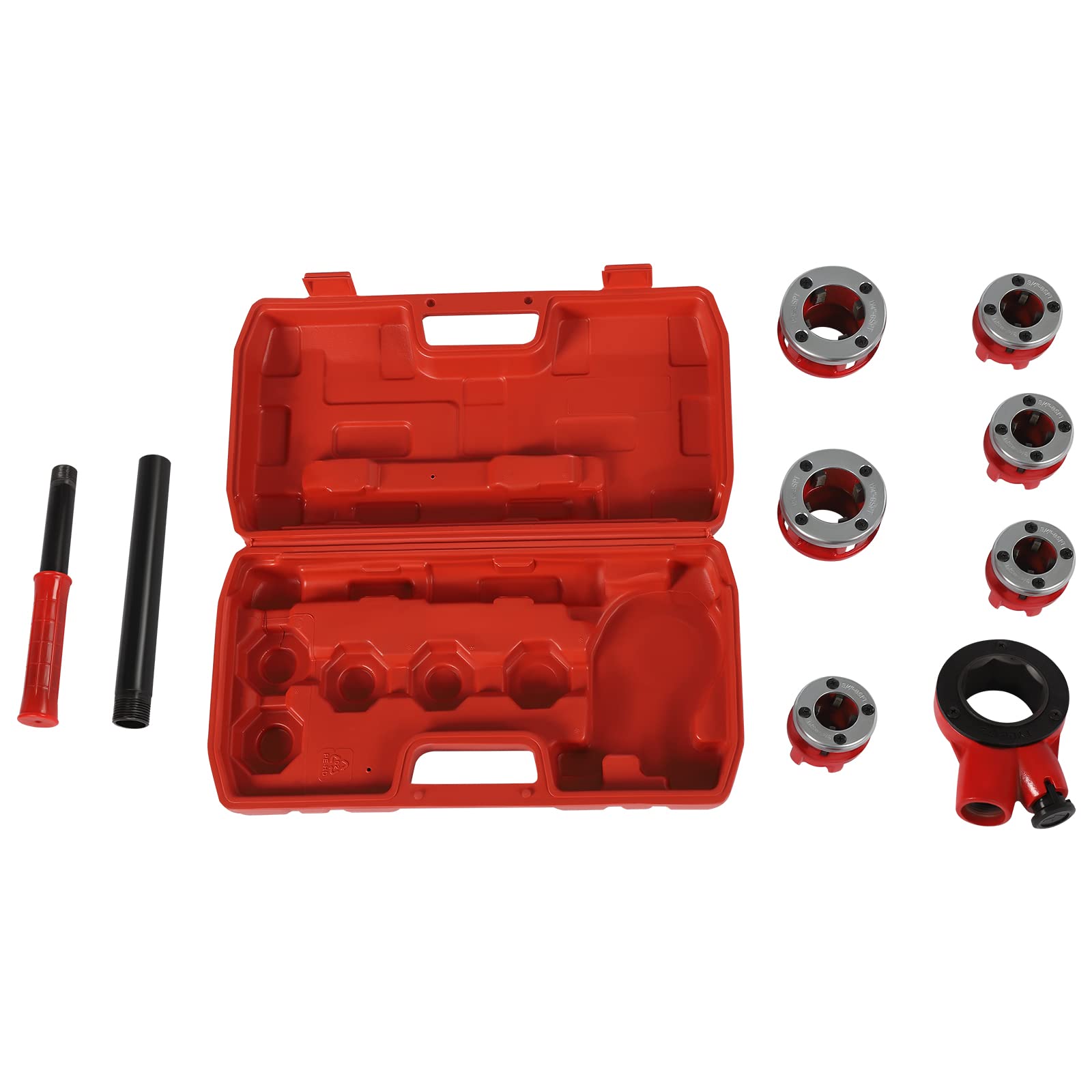 Rohrschneider Set Mit Ratschenverlängerung - 5 Schneideisen Für Gewinde