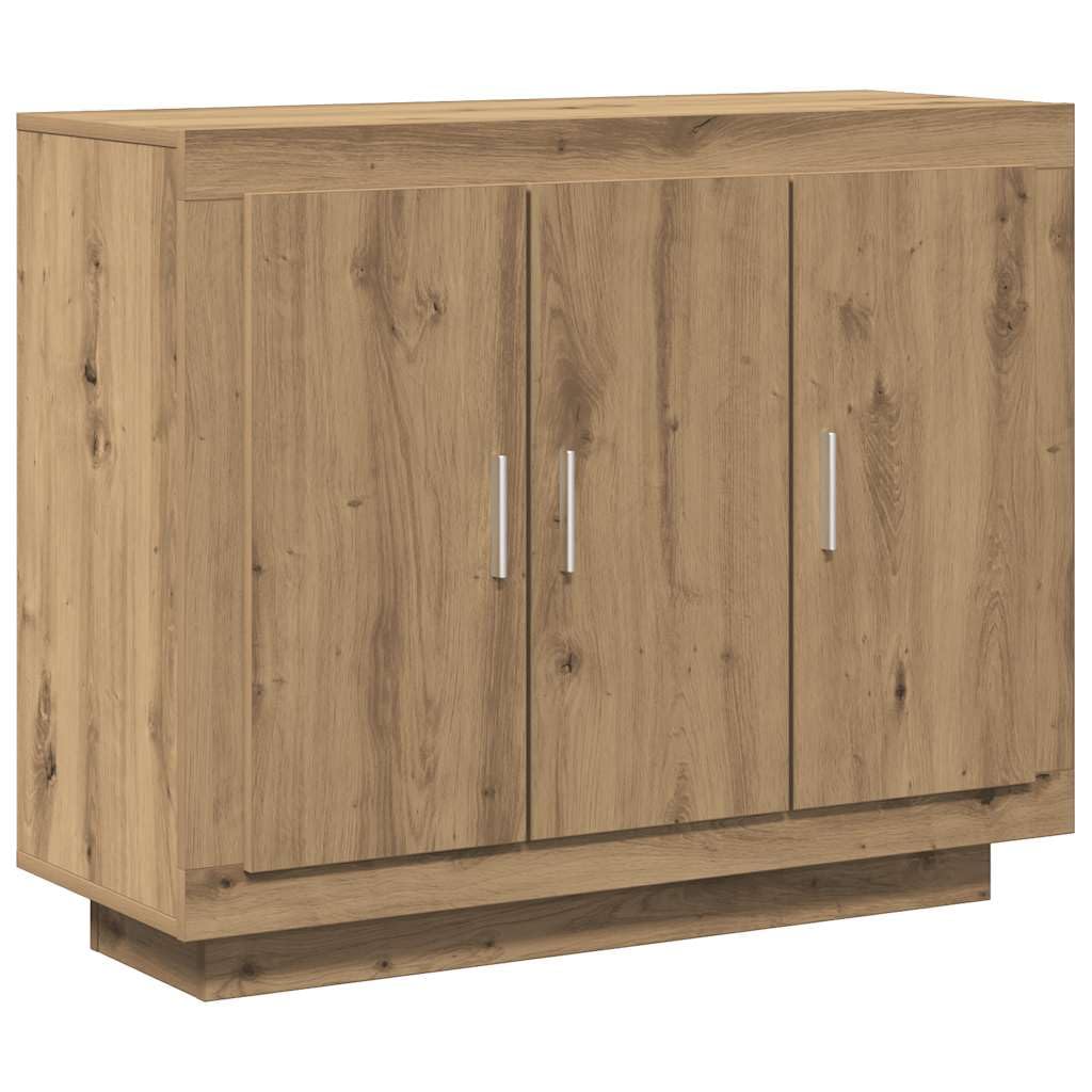 Vidaxl Artisan Oak Sideboard 92X35x75 Cm Engineered Wood, Storage Cabinet, Sideboard Cabinet, Hallway Cabinet, Buffet, Kitchen Storage Cabinet