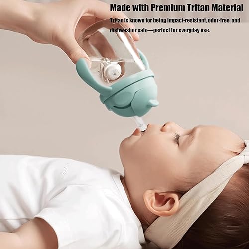 Miniatura 2 de PandaEar Tritan - Vaso para beber con popote pesado, a prueba de derrames, con asas de fácil agarre, bebida desde cualquier ángulo, 10 onzas, para