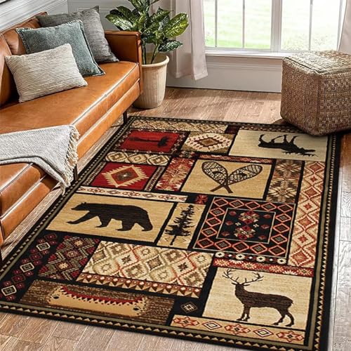 Tapete decorativo con diseño rustic wildlife 3'x5' miniatura 1