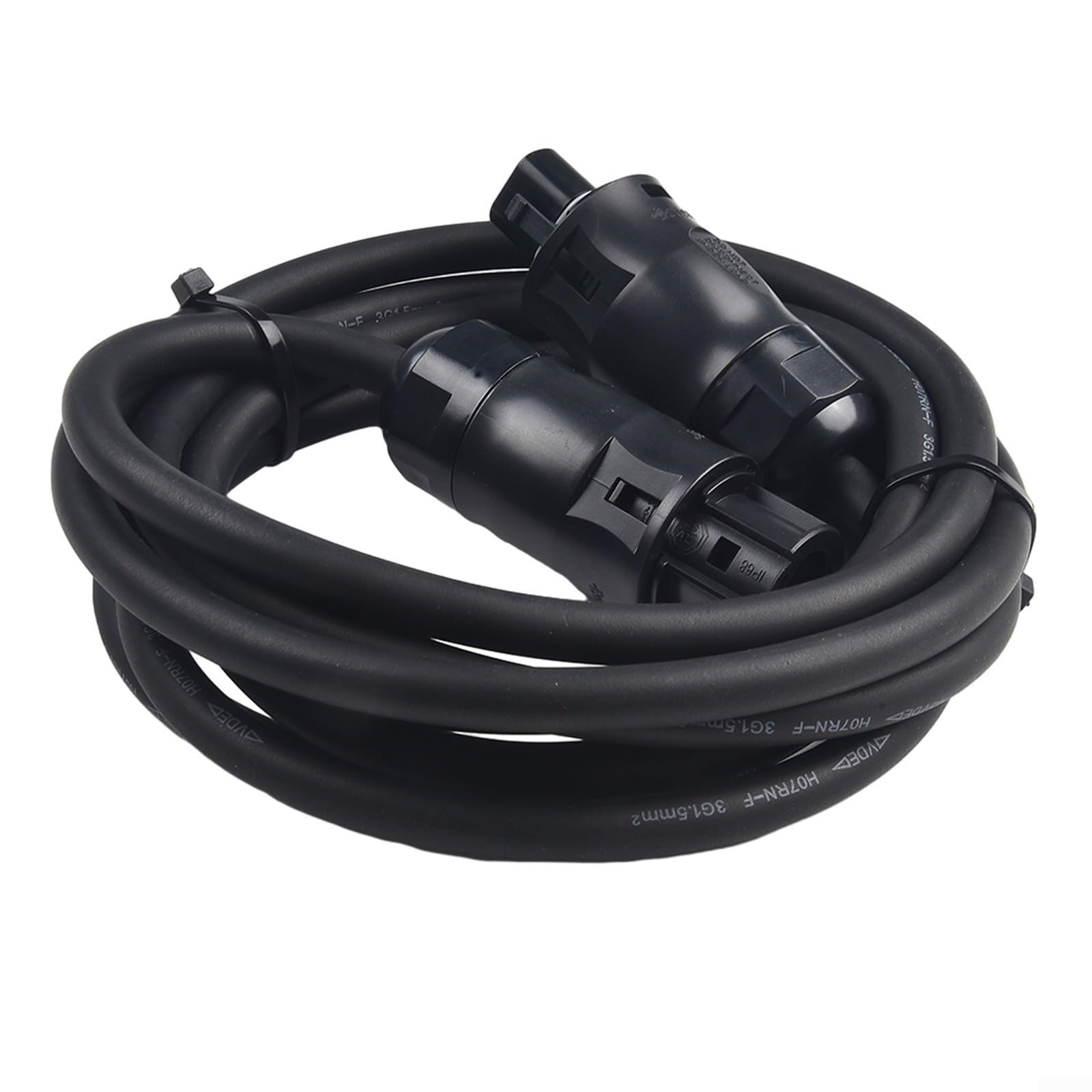 Cable de transferencia de alimentación de CA con interfaz hembra BC01 para inversor enlace de salida H07RN-F 3x1.5mm2 Conjunto de conductores aislados de goma para kits solares de balcón (10 metros)