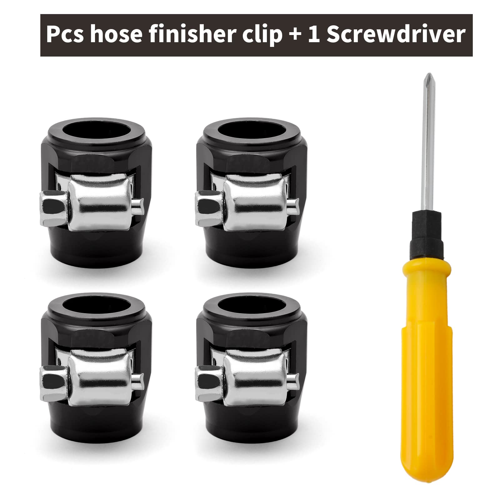 MroMax Abrazaderas De Manguera De Banda De Tensión Constante De 1.02 Pulgadas De Identificación