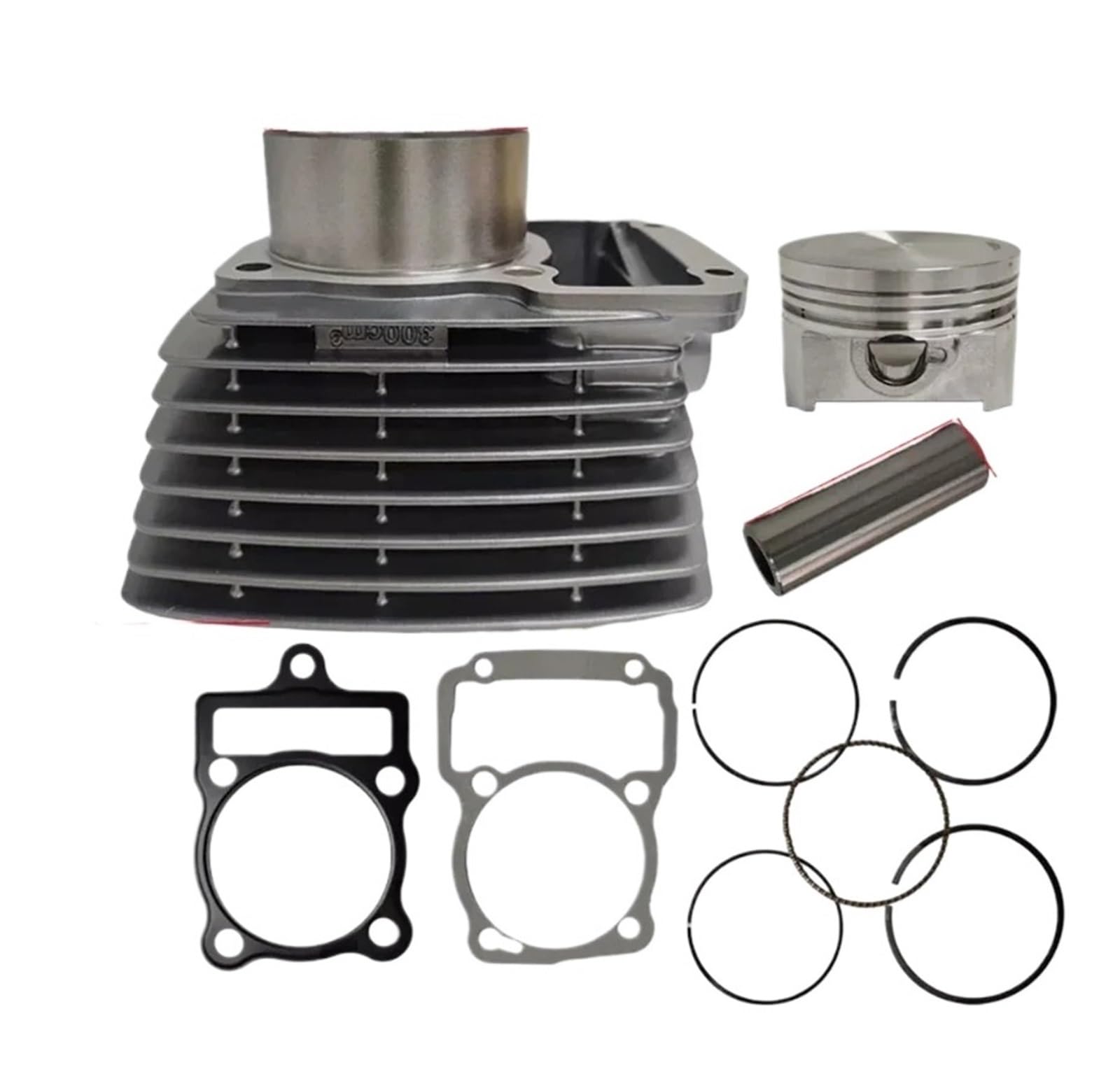Kit D'alésage De Cylindre Moto 70mm, Expansion CG250 300 Jeu Pistons Convient pour Zongshen CG300 Kit Cylindre Culasse Soupape Assemblée