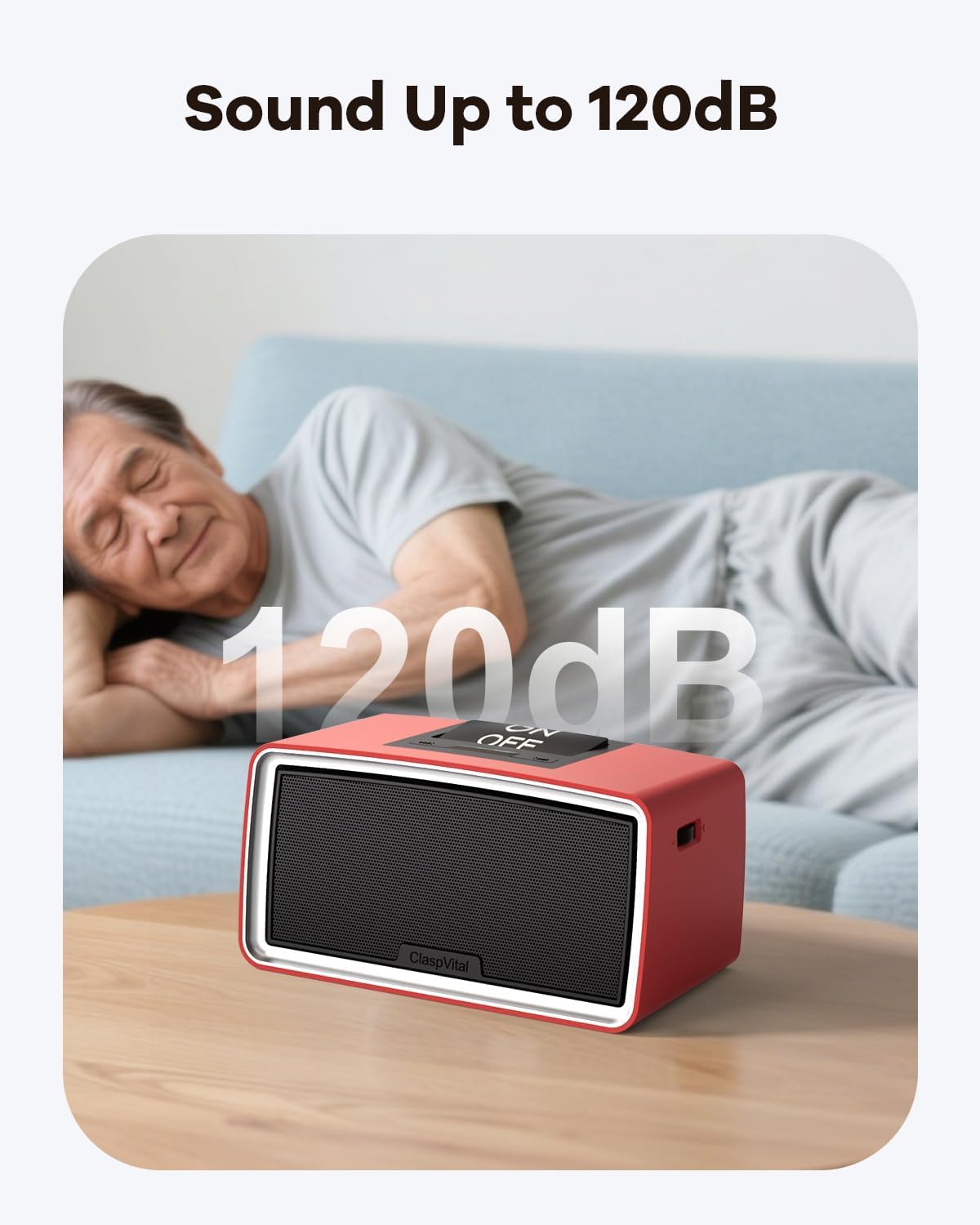 One-Touch Simple Music Player for Seniors | 32GB TF Card | 6,000 Songs(Red) image 2