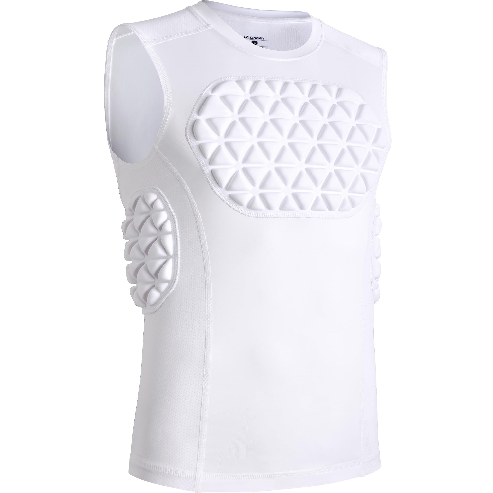 Youth Baseball Football Chest Rib Protector Padded Compression Shirt Support Softball Lacrosse Heart Sternum Guard