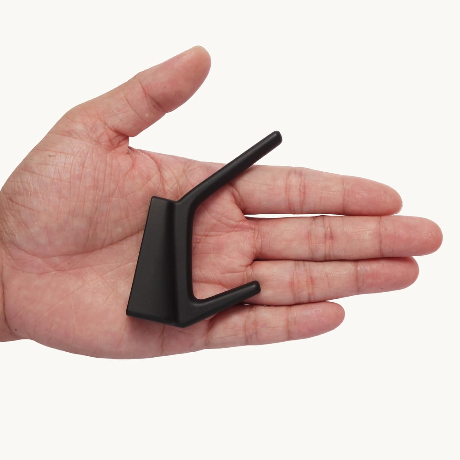 SIAMESE Aluminum Towel Hooks, 4 Pcs Matte Black Coat Hooks, Wall Hooks for Clothes, Jackets, Shower, Robe, Hat, Towel, in Bathroom, Kitchen, Living Room, Bedroom(Matte Black)