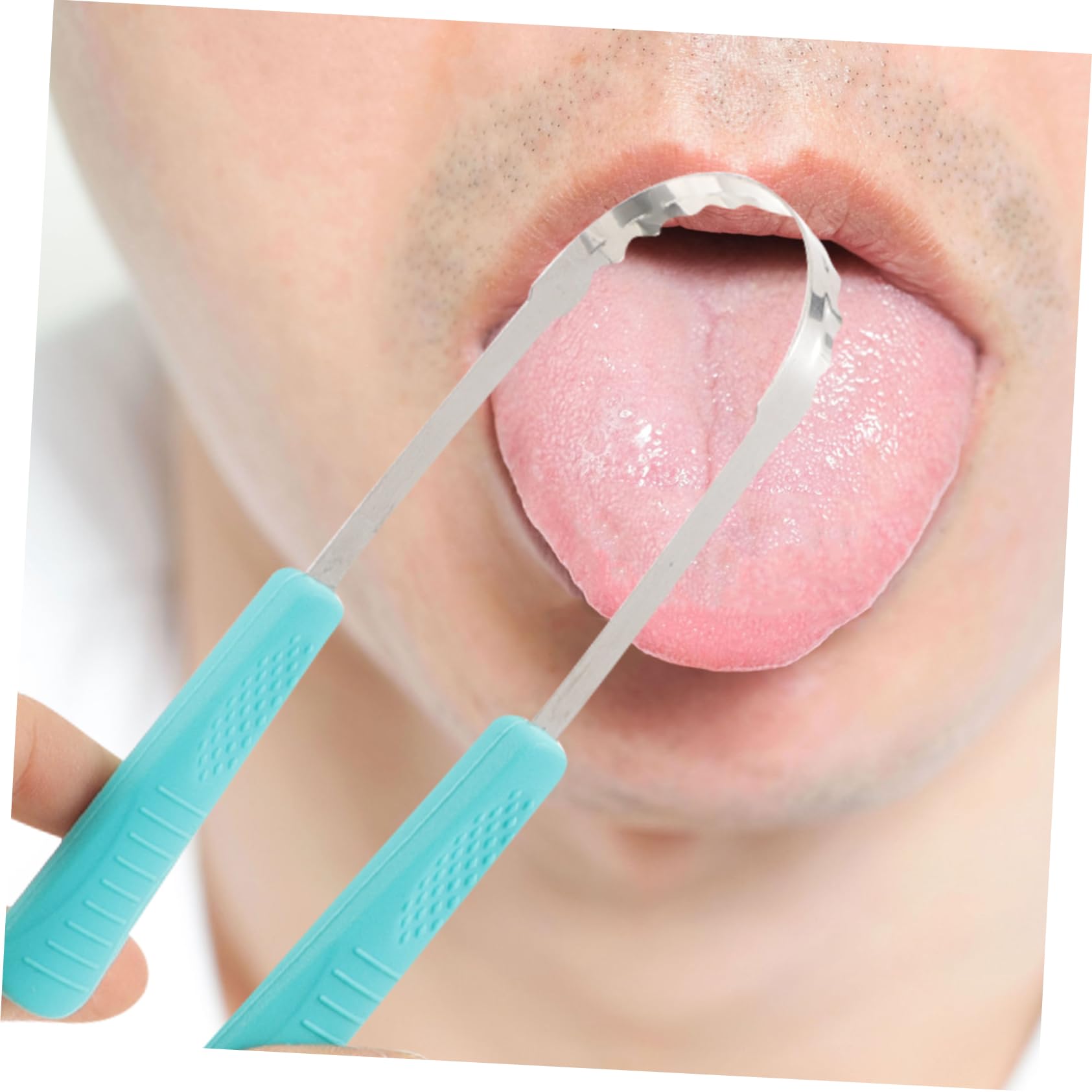 FOMIYES 15 Pz raschietto per lingua portatile scraper boca detergenti per la lingua che rinfrescano l'alito strumento per la pulizia della lingua per adulti raschietti per la lingua fresco