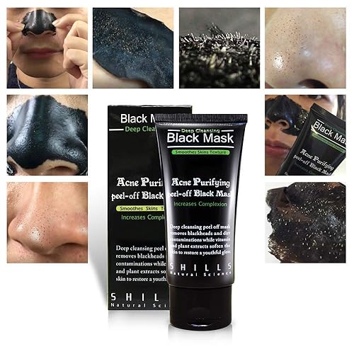 Miniatura 4 de Paquete de máscara negra doble de SHILLS, máscara de carbón despegable, máscara negra de belleza inteligente, máscara negra de limpieza profunda,