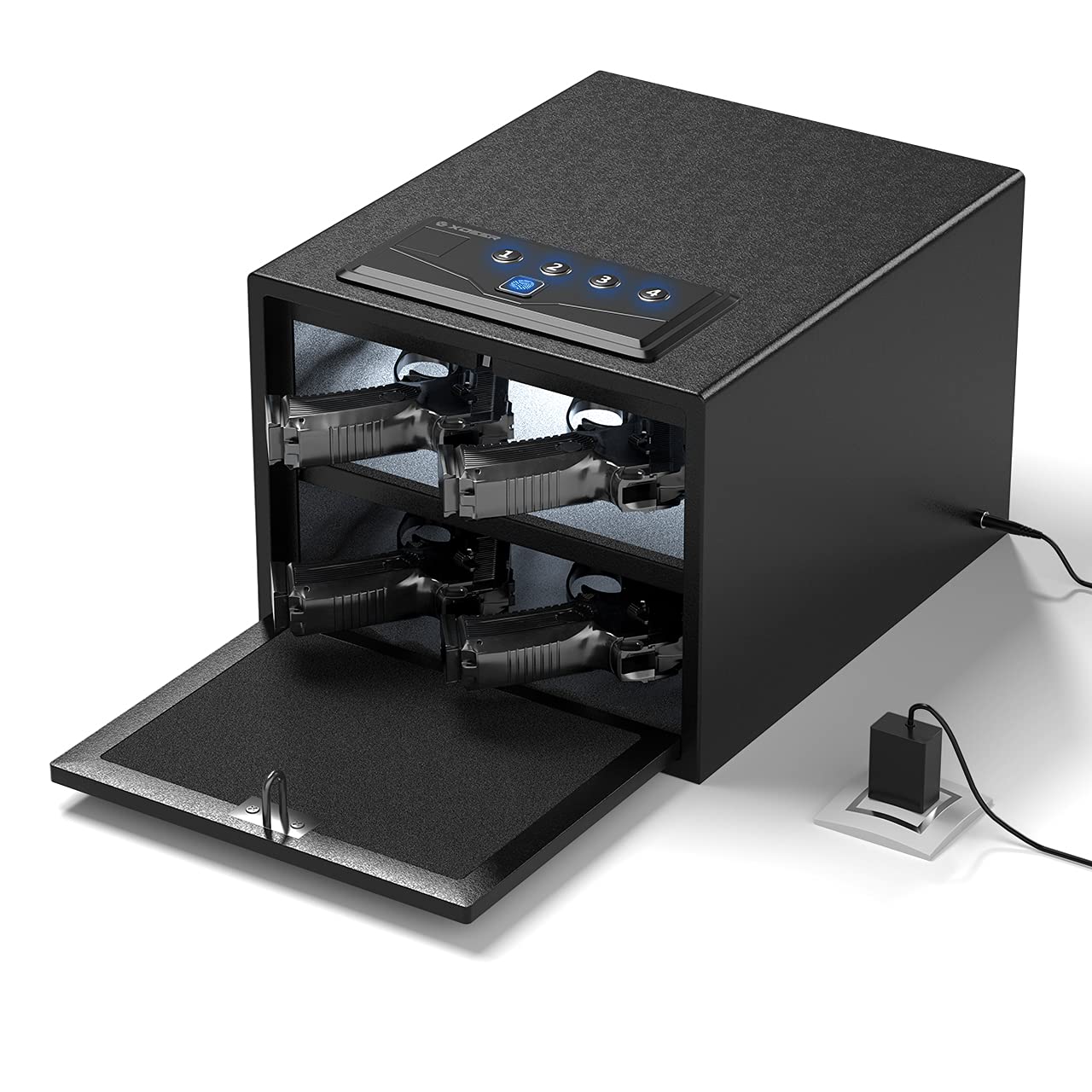 XDeer Biometric Gun Safes for Pistols, QuickAcess Handgun Safe with