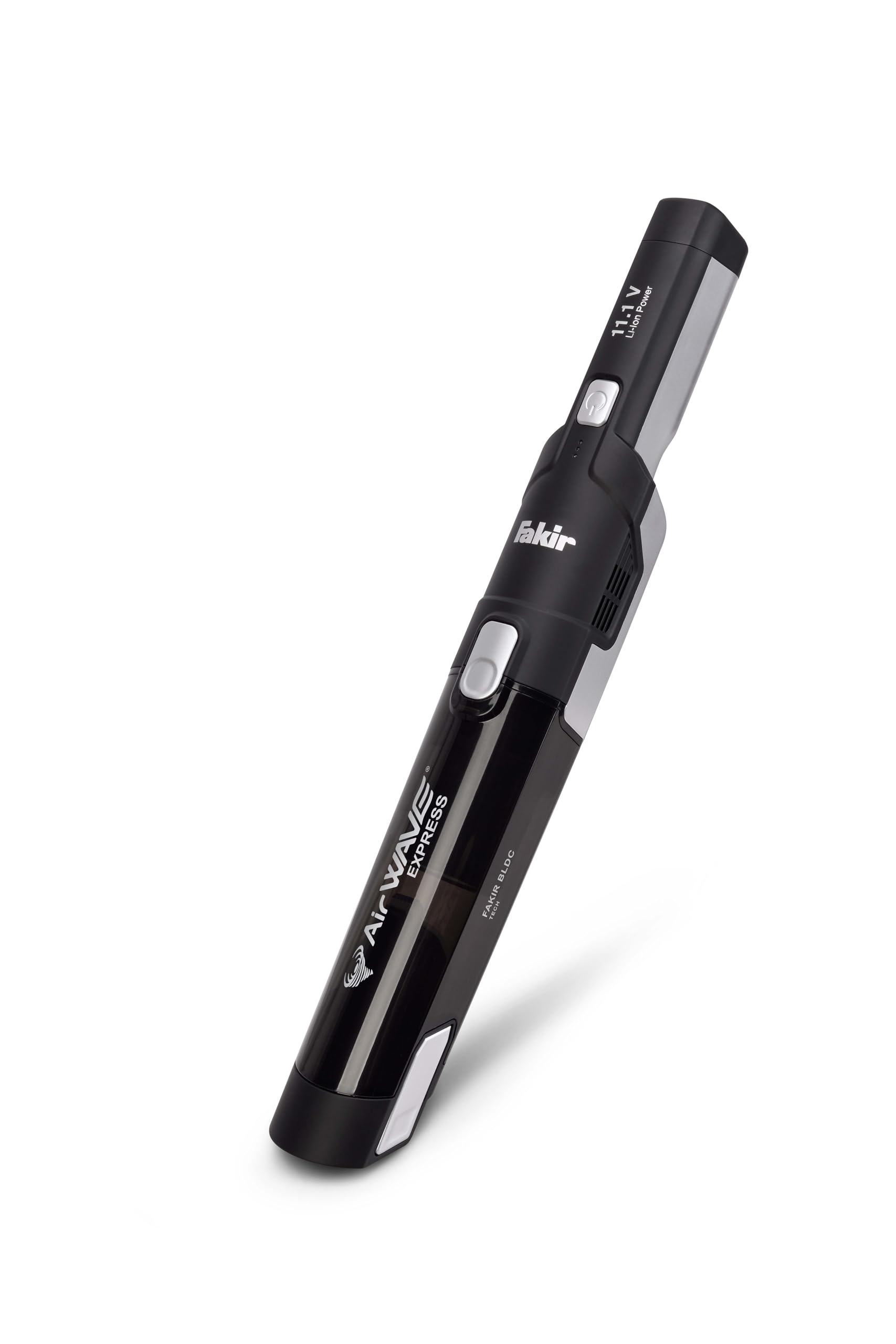 Fakir AS 1110 LT Premium Akku Staubsauger 120 W, Handstaubsauger Akku, kabelloser Staubsauger mit 11,1 V Li-Ionen Akku, 2 Saugstufen mit verschiedenen Aufsätzen, 22 Min. Laufzeit & 3,5h Ladedauer