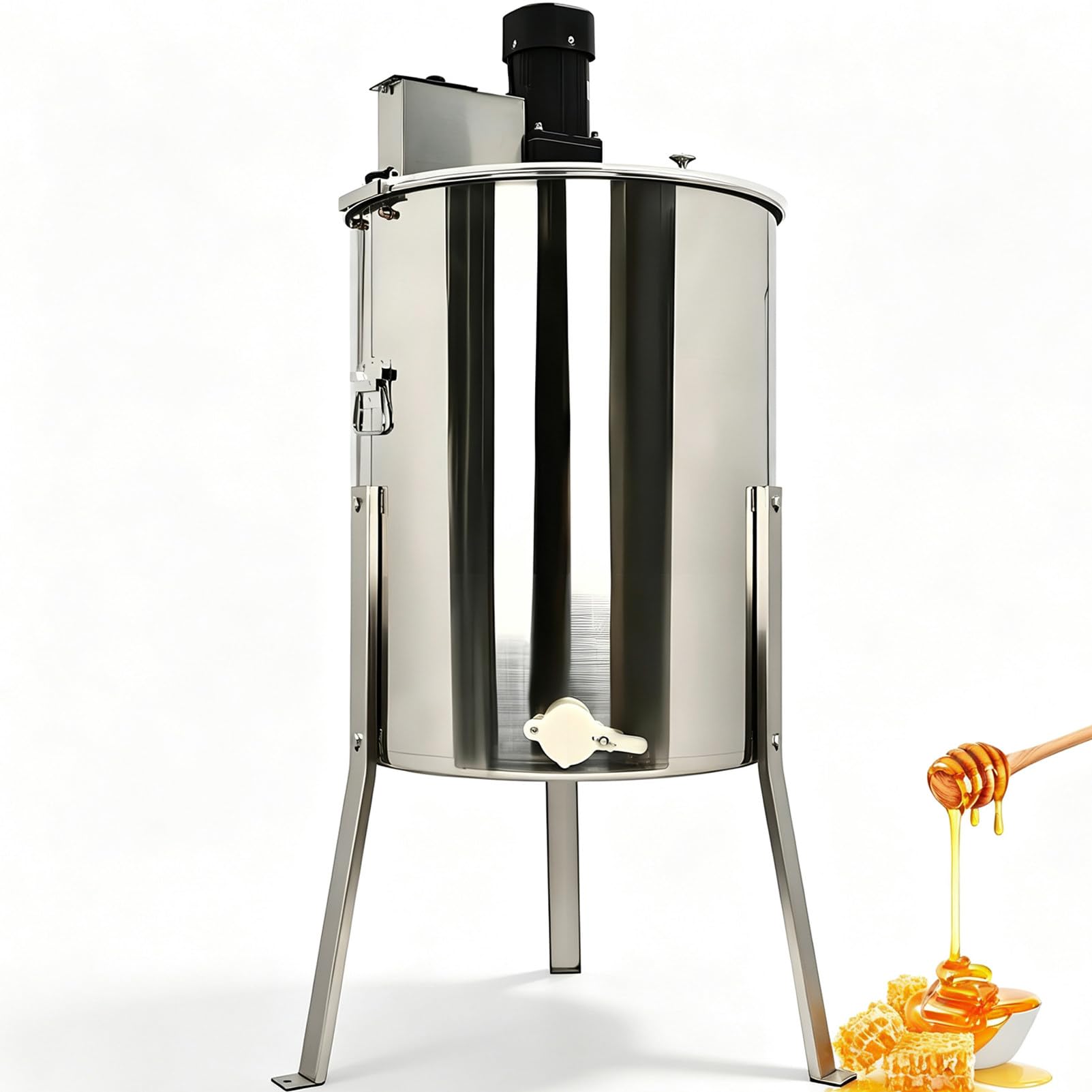 DNEPEI 4-Frame Manual Honey Extractor,Beekeeping Equipment Electric-4Frame