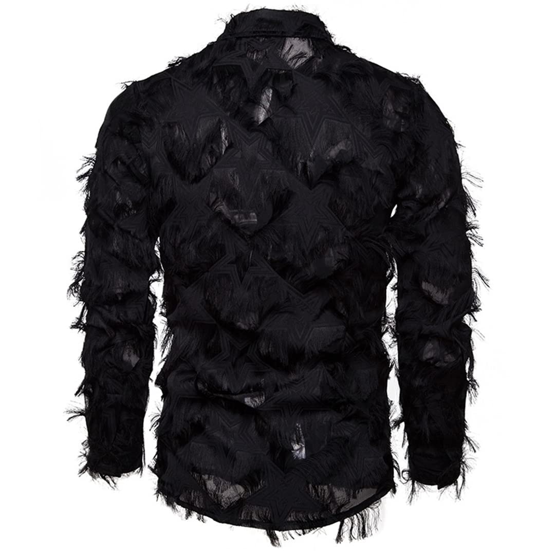 open lace back dress Amazon.com: Sexy Black Shirt Men Stage Prom Dress Shirts Mens Party Dinner  Event Prom Shirt Male : Clothing, Shoes & Jewelry