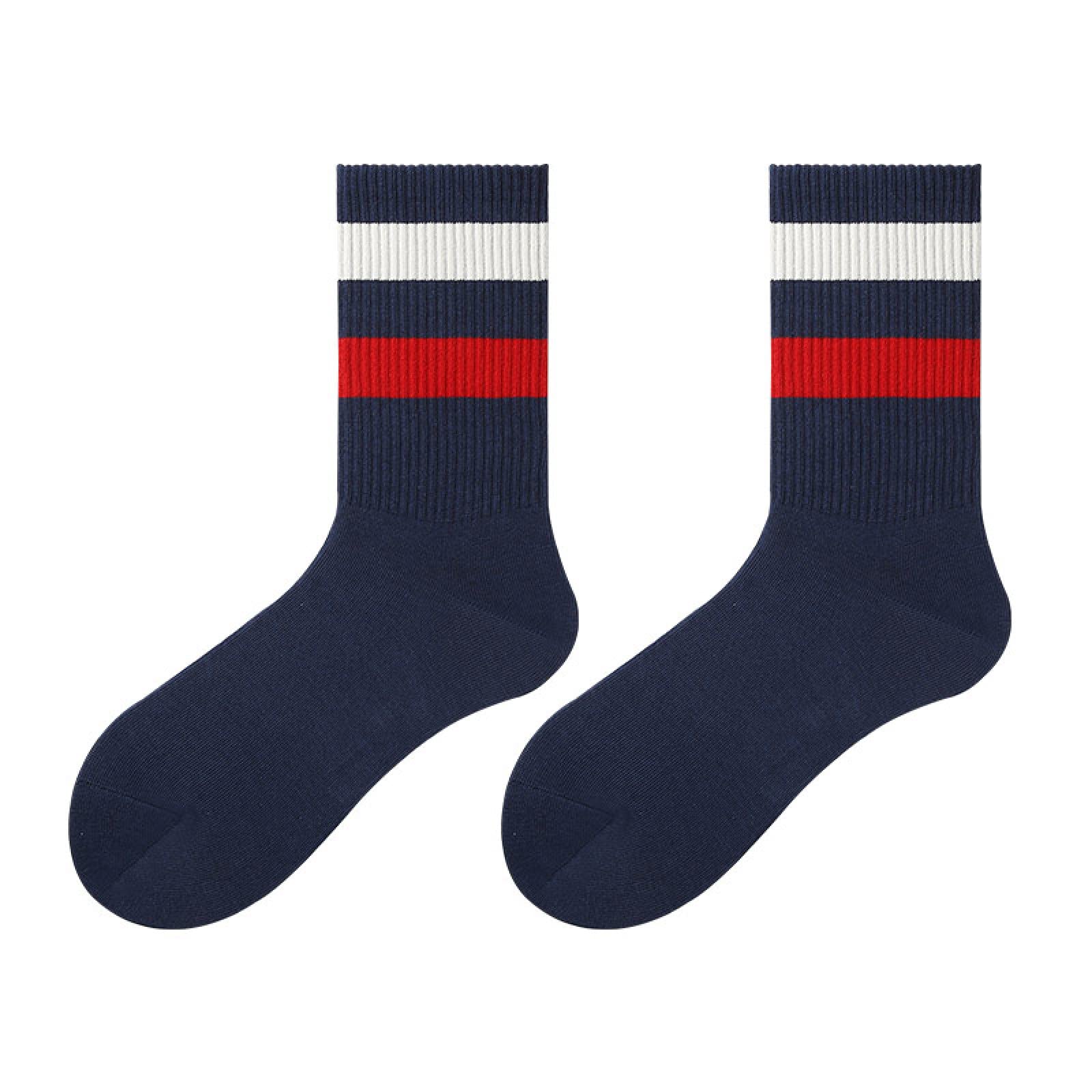Calzino Calze Trekking Calze Running Calzini Corti Calzini Lunghi Calze Da Uomo Primavera E Autunno A Metà Tubo Sport Vento Ins Marea Marea Traspirante Strisce Di Marca Calze Da Basket Calze Di Cotone