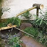 ZYXYYDS Japanische Gartendekoration, Bambus-Wasserspiel-Brunnen, japanischer Garten im Freien, Moderne Dekoration, handgefertigt
