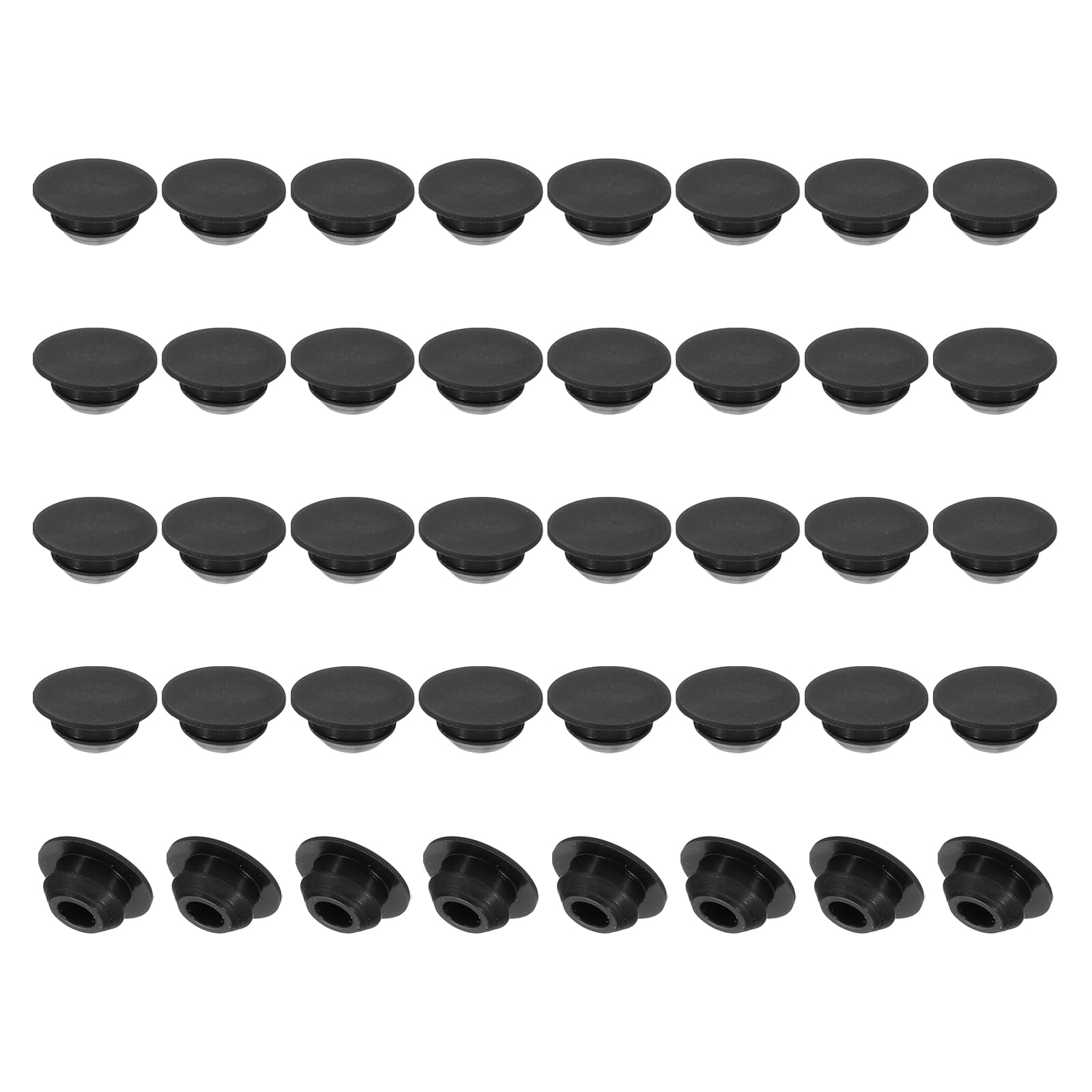 PATIKIL 8mm Diameter Silicone Round Snap
