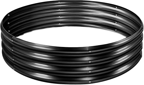 Miniatura 27 de Land Guard Kit de cama de jardín elevada galvanizada, maceta redonda grande galvanizada de metal galvanizado, cajas de jardín elevadas al aire libre