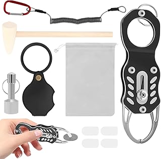 Generisch Tester zur Prüfung von Gold- und Silbermünzen - Set Zur Münzprüfung Mit Hammer Zange Und Lupe,Gerät Zum Testen Von Gold Und Silbermünzen | Für Erwachsene, Liebhaber, Familie, Freunde