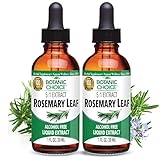 Botanic Choice – Rosemary Leaf Liquid Extract – Alcohol Free, Gluten Free – Fast Acting Supplement Drops – Easy to Use Dropper – 1 Fluid Ounce 2 Pack